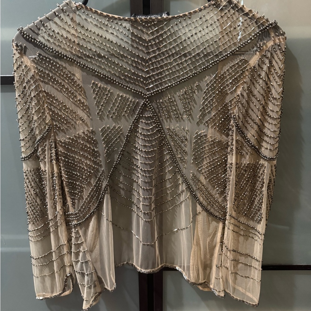 House of Harlow 1960 beaded shawl